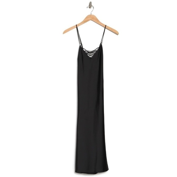 NWT GOOD AMERICAN Midi Slip Dress, Size 4 - Picture 3 of 4